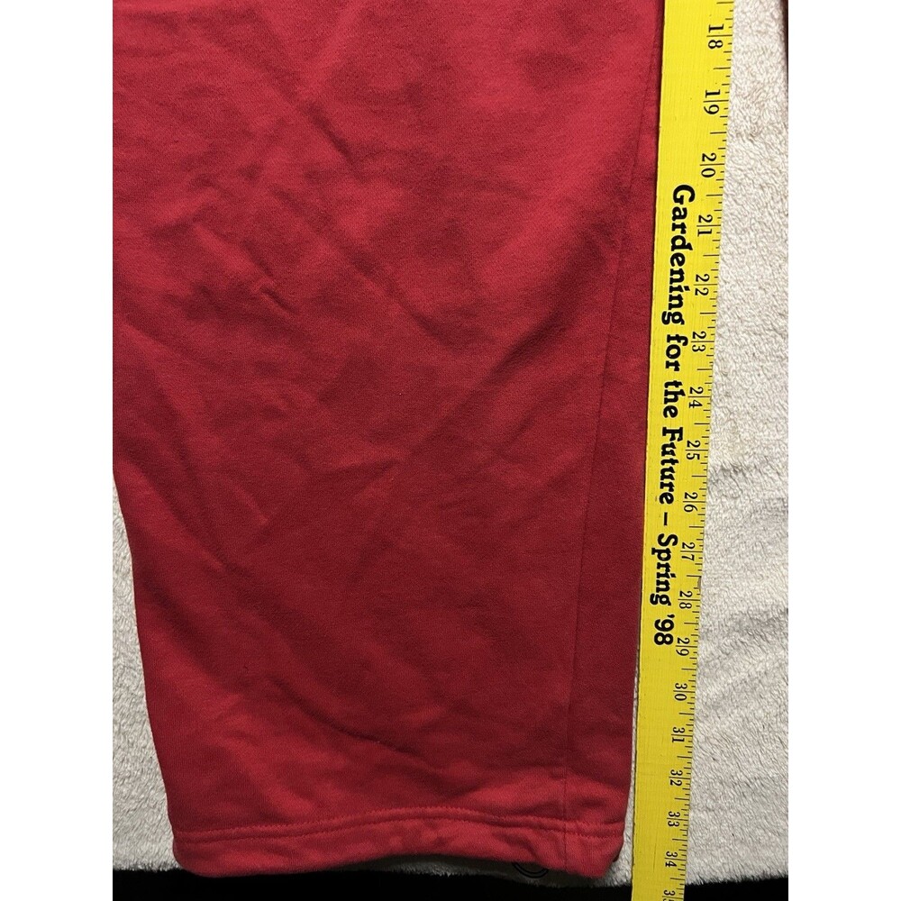 Vintage Y2K Nike Team Sportswear Sweatpants Script Graffiti Red Size XL Bootcut - Picture 6 of 9